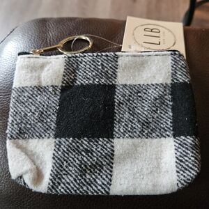 Black and White Checkered Women's Bag